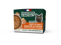 Topping sauce poulet/cheddar pour chat en brique 90g