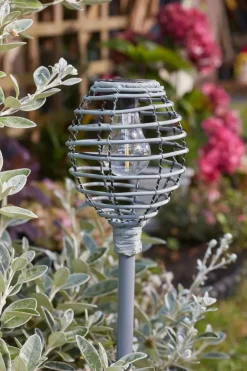 Torche solaire à LED Lumina Gris