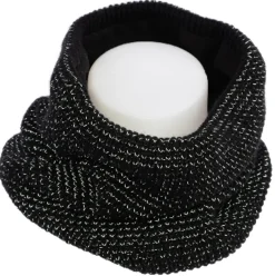 Tour de cou Orion en maille doublure polaire noir