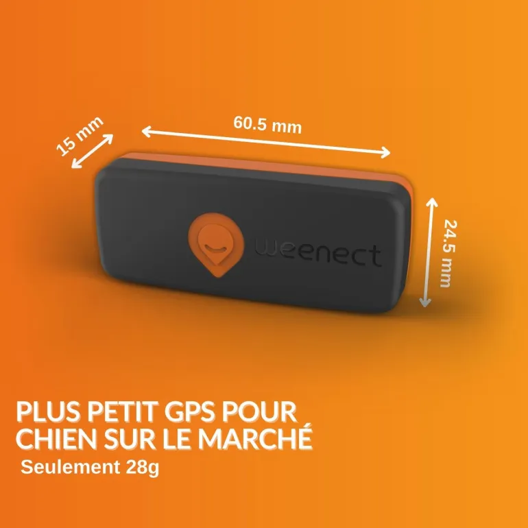 Traceur GPS pour Chien - Weenect XS (Black Edition 2023)
