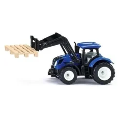 Tracteur New Holland avec fourche à palette