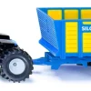 Tracteur avec remorque d'ensilage