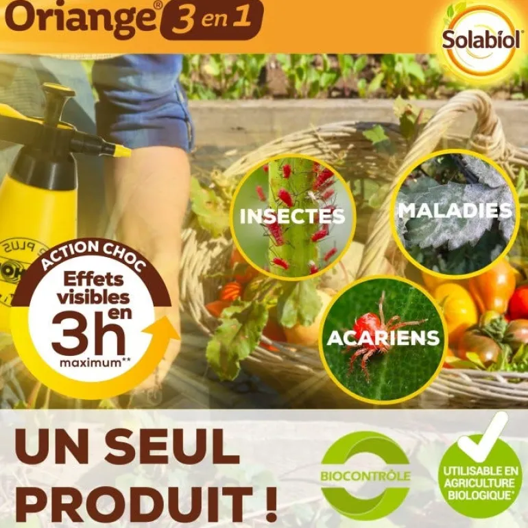 Traitement Total Oriange 3 en 1 potager 100ml SOLABIOL