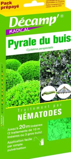 Traitement par nématodes contre la pyrale du buis (x2)