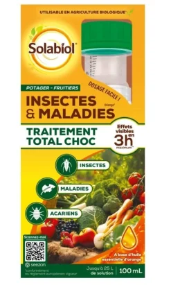 Traitement total 3 en 1 pour potager 100ml SOLABIOL