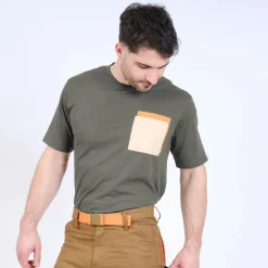 T-shirt manches courtes de travail Jaspe Kaki homme