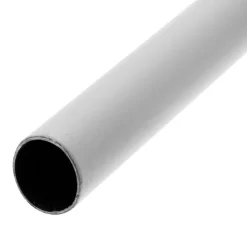 Tube de penderie rond Ø25x0,7mm acier plastifié blanc 1m