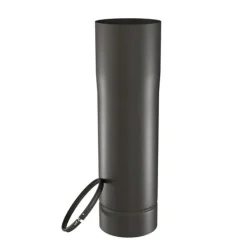 Tuyau coulissant + bague réglable noir mat Ø153mm