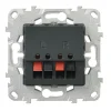Unica2 prise haut parleur-anthracite