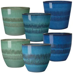 Vase incas Ø28xH24,8cm modèles+coloris assortis-l'unité