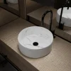 Vasque blanche effet marbre AURLANE