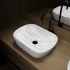 Vasque blanche effet marbre AURLANE