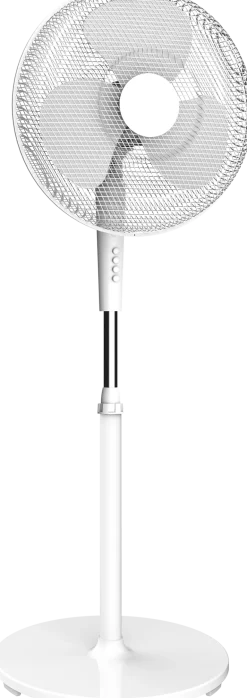 Ventilateur sur pied silencieux 45W Ø40cm blanc