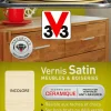 Vernis meubles et boiseries blanc patiné satin 250 ml V33