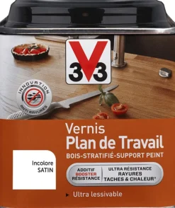 Vernis Plan de Travail incolore brillant 0,5L V33