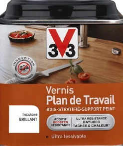 Vernis Plan de Travail incolore satin 0,5L V33