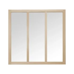 Verrière en kit Atelier brute 3 carreaux 108x112,3x4cm