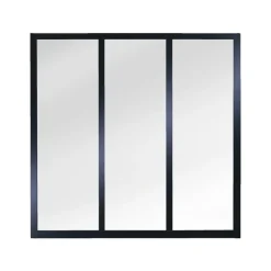 Verrière en kit Slim noire 3 carreaux 104x106x4cm SKYLAB