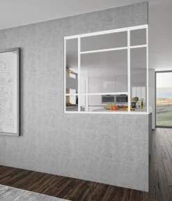 Verrière Orsay alu blanc verre clair 1125 x 1230 mm