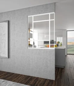 Verrière Orsay alu blanc verre clair 1125 x 865 mm