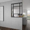 Verrière Orsay alu noir sablé verre clair 1125 x 865 mm