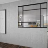 Verrière Orsay alu noir sablé verre clair 1125 x 1500 mm
