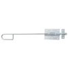 Verrou baïonnette zingué gâche attachée 404 Ø14 mm