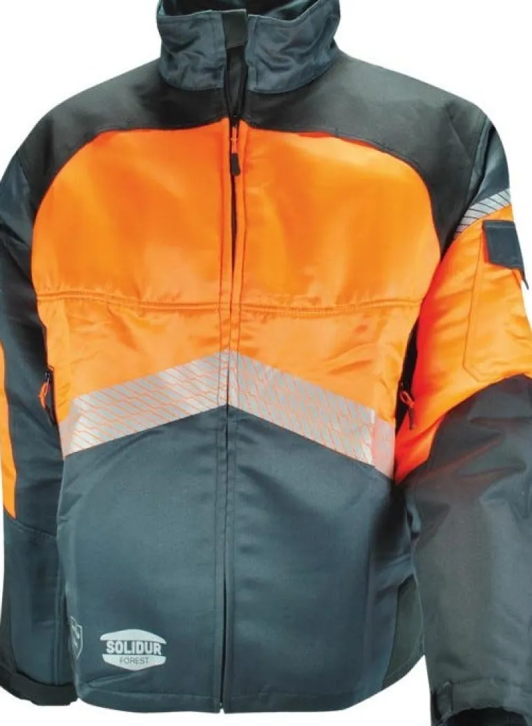 Veste forestière déperlante orange