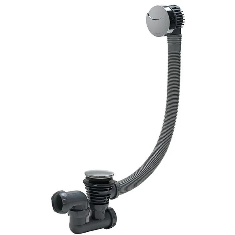 Vidage de baignoire câble 70 cm siphon orientable WIRQUIN