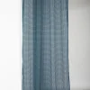 Voilage filet Waska effet cannage bleu 140x240 cm