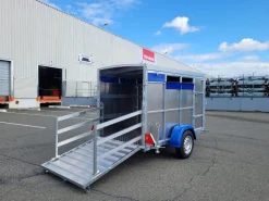 Volets 250,8x19,75x5 cm en acier peint en bleu